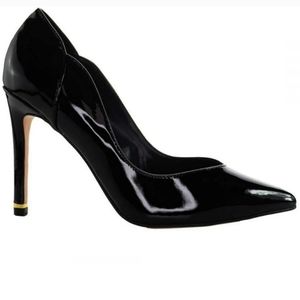 TED BAKER black and gold pumps size 7.5 - NWOT